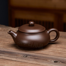 批发大口紫庐茶壶紫砂壶泡茶壶功夫茶具大容量朱泥非常实用小号壶