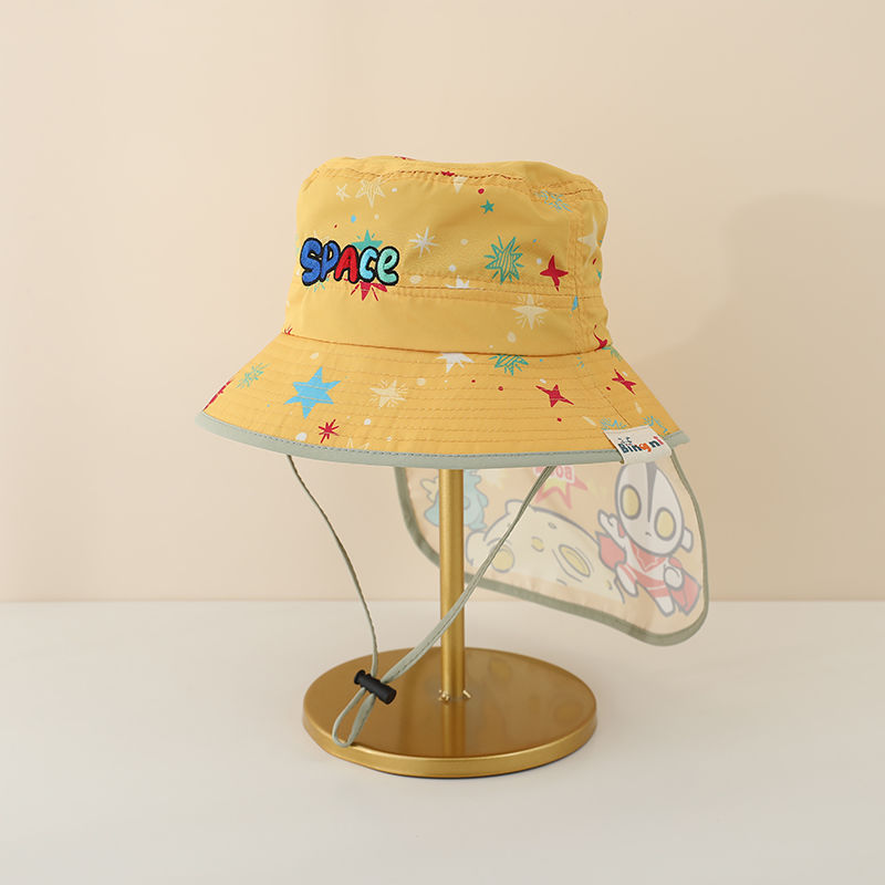 Sombrero Pescador Infantil con Protector de Cuello Poliéster Protección solar para Playa image 8