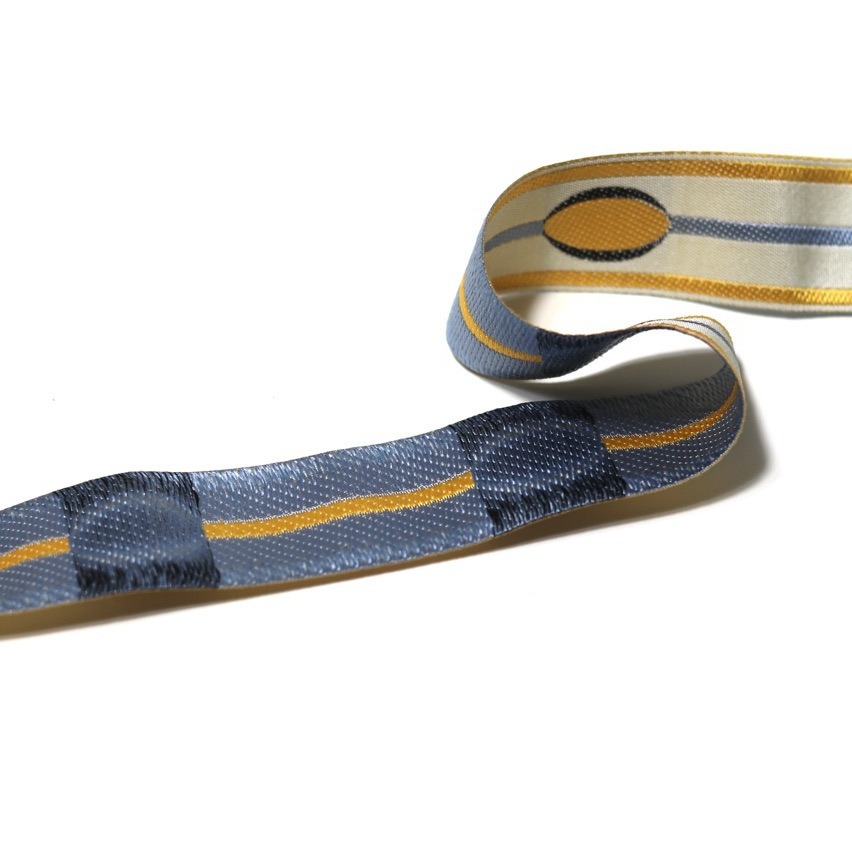 3cm de ancho de alta precisión jacquard correa moderna círculo de ropa collar bordes de manga cortina almohada de sofá empalme