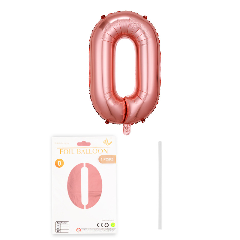 Globo digital de 16 pulgadas tapa dura tarjeta de papel de embalaje independiente película de aluminio Globo Decoración de fiesta de cumpleaños papel de aluminio al por mayor