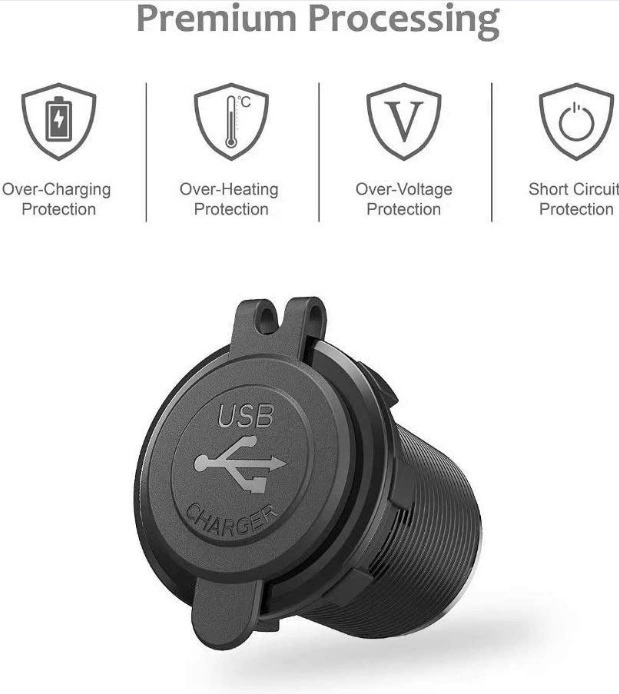 12-24В мотоцикл GM модификация мотора, умный QC3.0 USB порт+PD быстрая зарядка автомобильного зарядного устройства