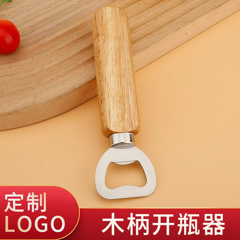 Деревянная ручка открывалка для бутылок для пива Деревянная открывалка для бутылок для пива из нержавеющей стали открывалка для бутылок для пива h