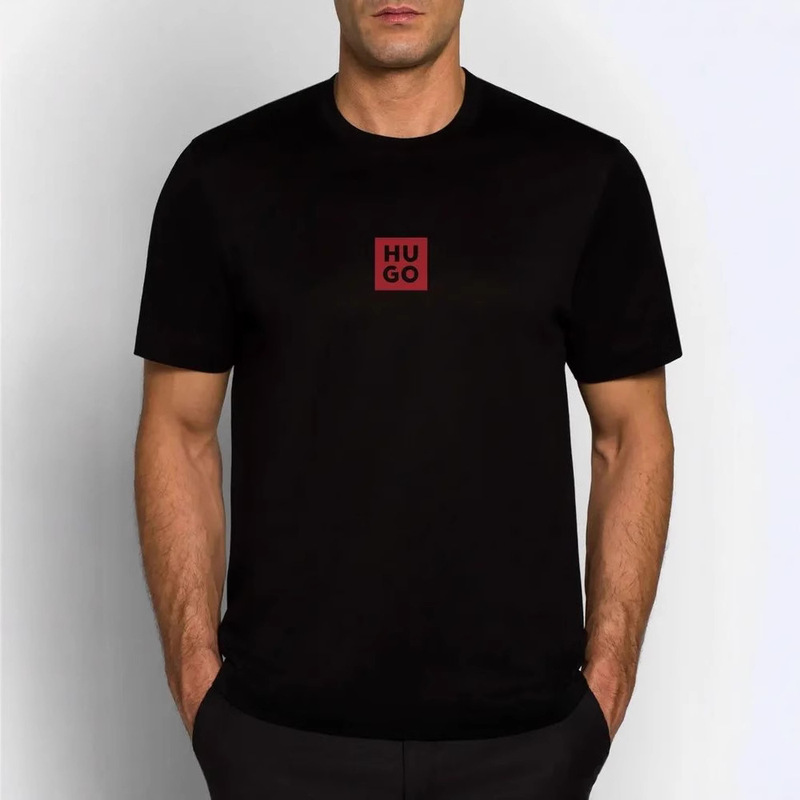 European Pure Cotton Short-Sleeve T-Shirt Men's Loose Casual Trendy Brand Personality Street Simple Versatile American Top Ins European Pure Cotton Short-Sleeve T-Shirt Men's Loose Casual Trendy Brand Personality Street Simple Versatile American Top Ins