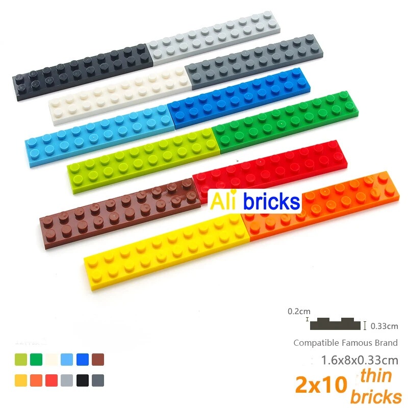[50g] 3832 Compatible with Lego 2X10 Base Board Small Particle MOC Technology Insertion Building Blocks Parts Accessories