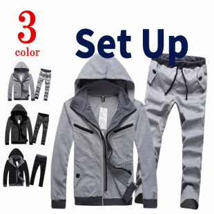 Fashion Rest Foreign Trade Men's Hooded Set