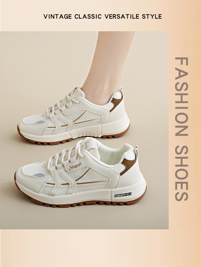 Sapatilhas desportivas sola grossa estilo coreano respiráveis_voghion.com