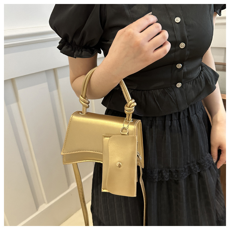 Moteveske for kvinner 2024 ny trend mote skulder enkel uformell crossbody ensfarget mor og barn-veske_voghion.com