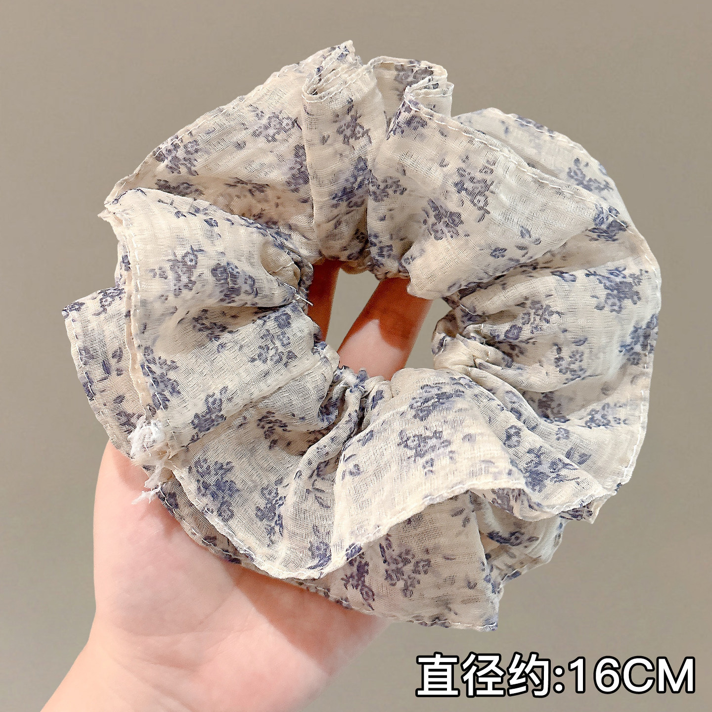 Anillo para el cabello de intestino grueso de gran tamaño coreano, bufanda cuadrada de alta calidad femenina, cuerda para el cabello, banda elástica y duradera, flor de viento perezosa