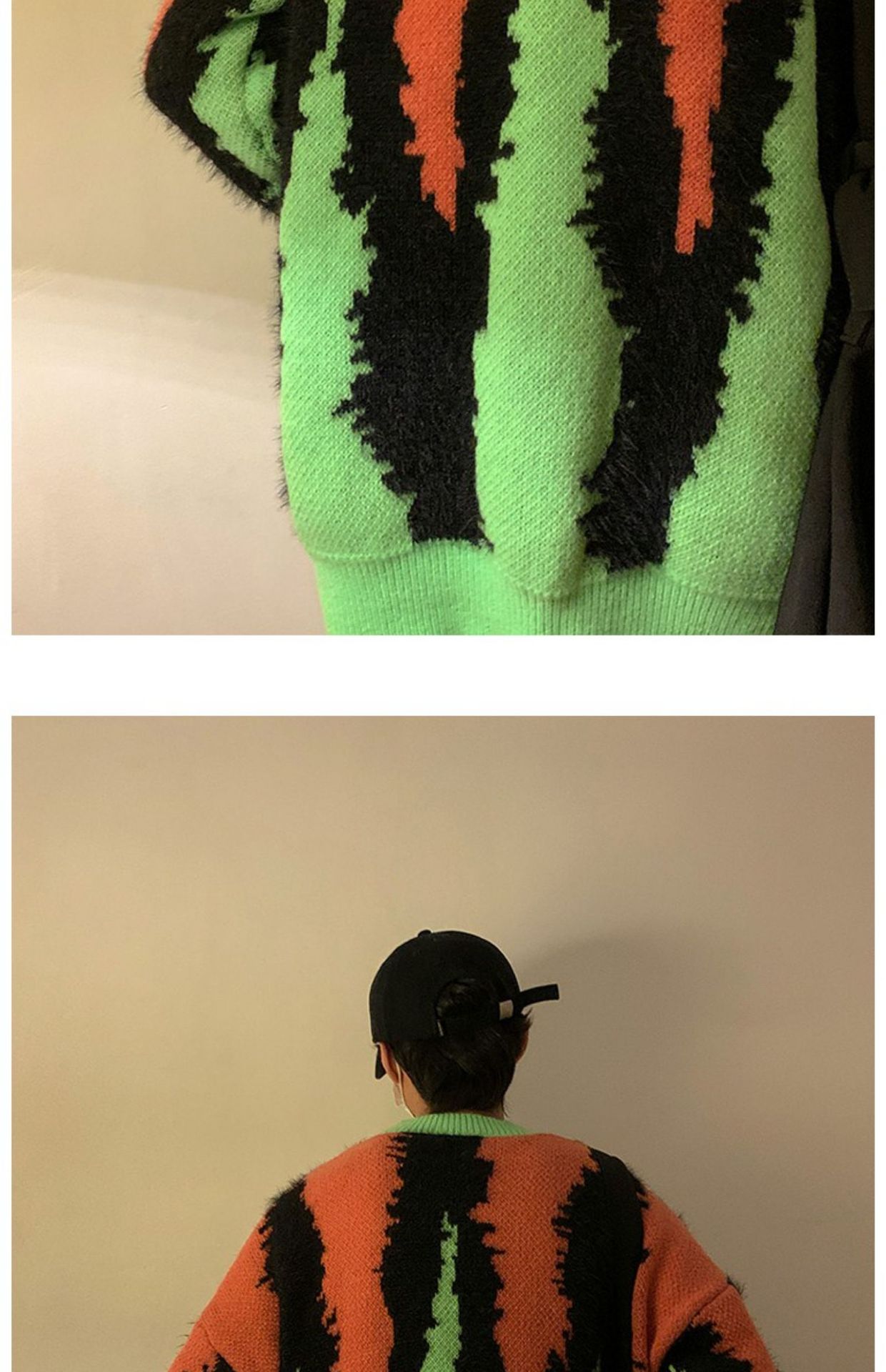 Splice Knit Sweater 13