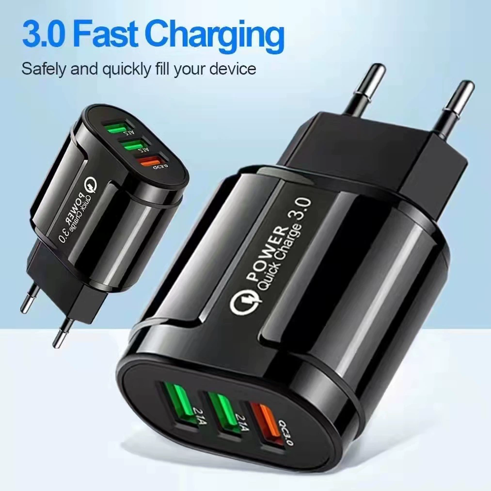 QC3.0 однопортовый и двухпортовый USB быстрой зарядки адаптер для мобильного телефона 3A Быстрая зарядка USB дорожный адаптер оптом