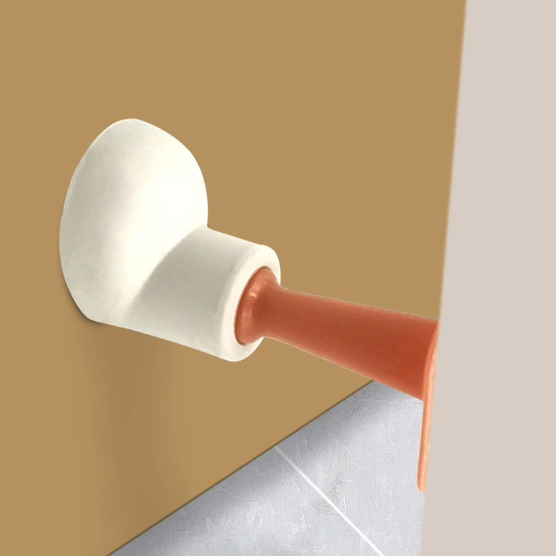 Бытовой мультяшный дверной стопор, защитная накладка, бесшумный дверной блокатор без сверления, дверной стопор для ванной комнаты, небольшой дверной стопор для предотвращения столкновений.