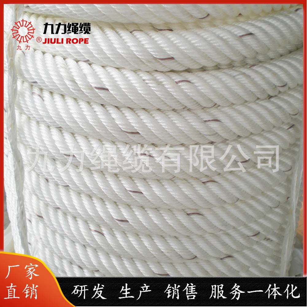 Супер доступная веревка с несколькими спецификациями, двухслойная многожильная плетеная 6-прядная веревка Оксфорд, серая нейлоновая веревка, вросшая веревка