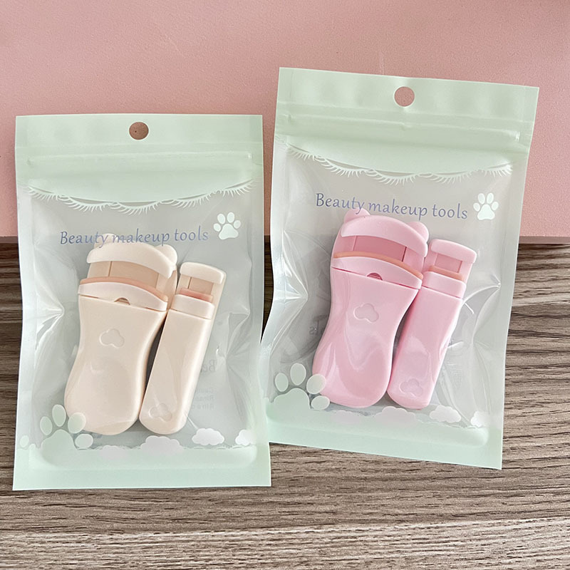 Rizador de pestañas de plástico parcial gran angular pequeño rizador de pestañas parcial de tipo prensa portátil curling combinación de conformación de larga duración