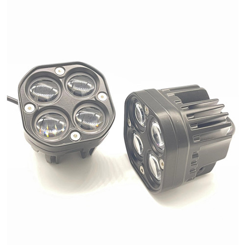 Wrangler spotlight 3 inches 5D 40W car LED work light motorcycle spotlight two-color flash off-road vehicle light