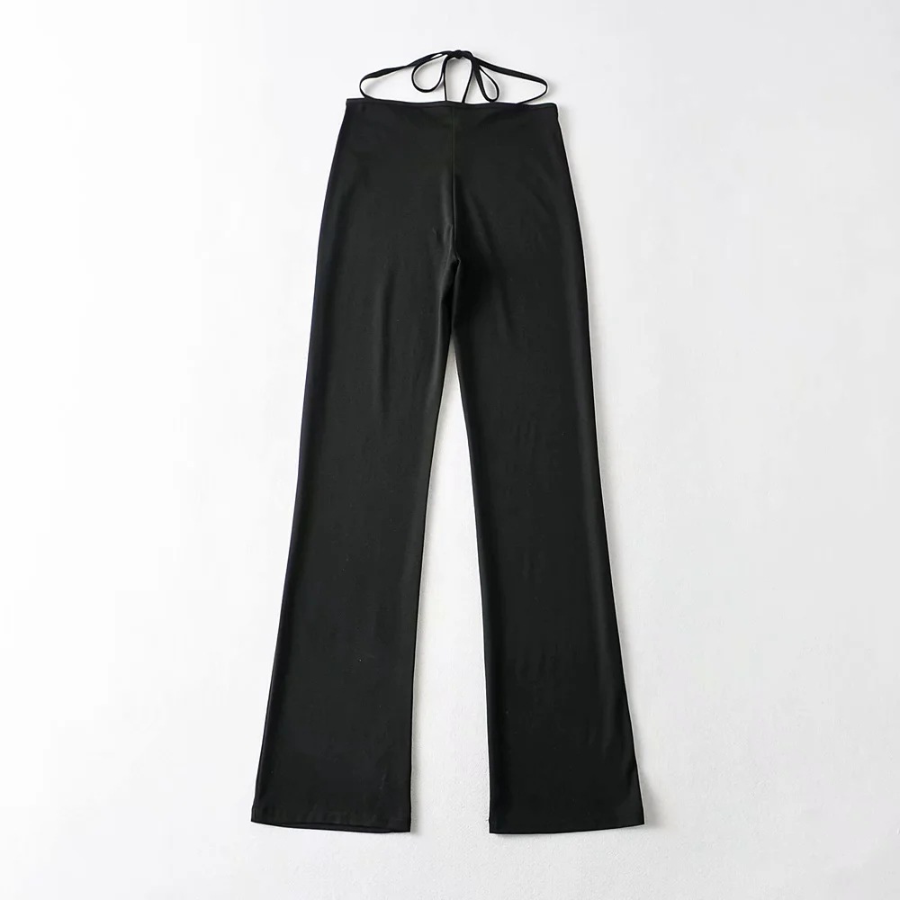 hollow High Waist Retro Trousers NSAC50771