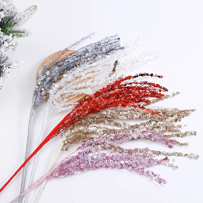Cross-Border Christmas Tree Decoration Wedding Internet Celebrity Fireworks Bouquet Blessing Bucket Sequins Glitter Fireworks Sequins Cuttings