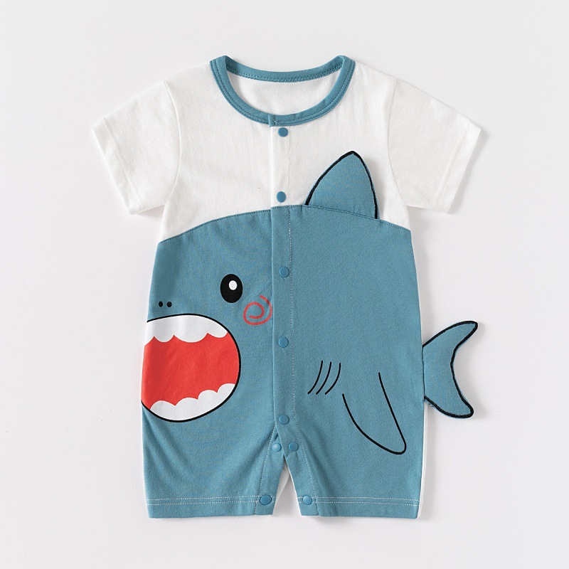 Verano nuevo bebé algodón mono adorable bebé super lindo ropa de vestir en línea rojo explosivo ropa infantil exclusiva transfronteriza
