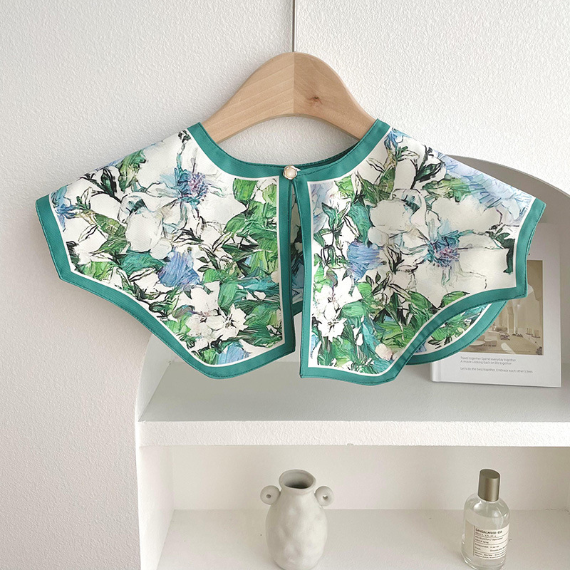 Nuevo chal protector solar de verano de las mujeres al aire libre con aire acondicionado decoración de la habitación chaleco de protección del cuello pequeña bufanda falsa bufanda anudada