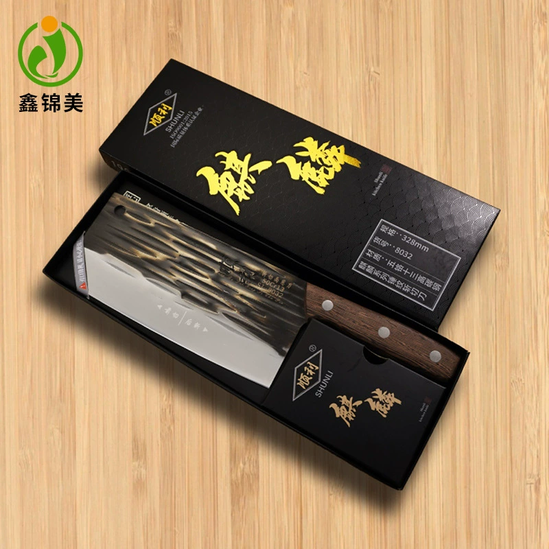 Hunan Lunches 8032 Наследие кованого ремесла домашнее гостиница кухня 5Cr13 куриные крылышки деревянная ручка