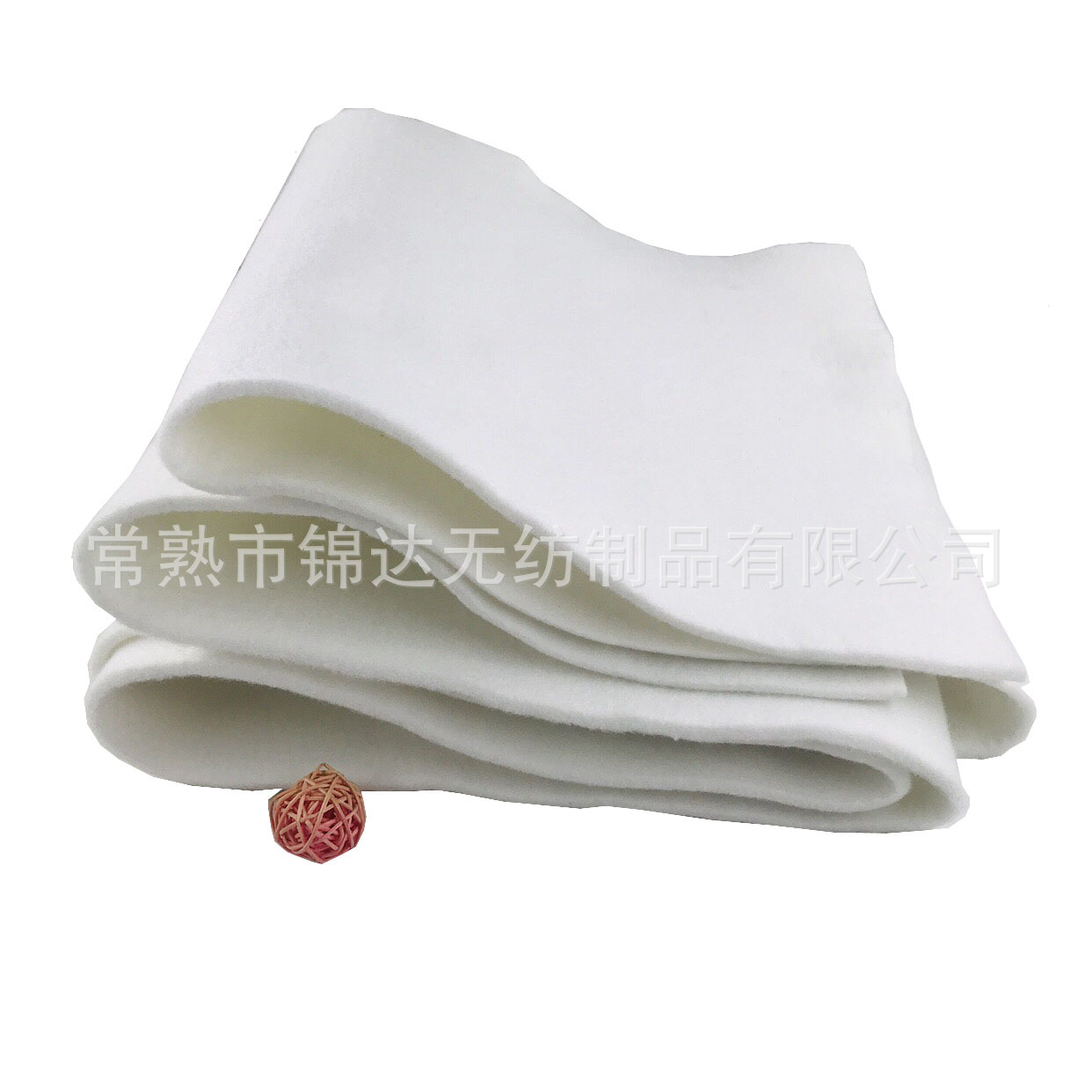 厂家直供 白色针刺棉 床垫涤纶不织布毛毡无纺