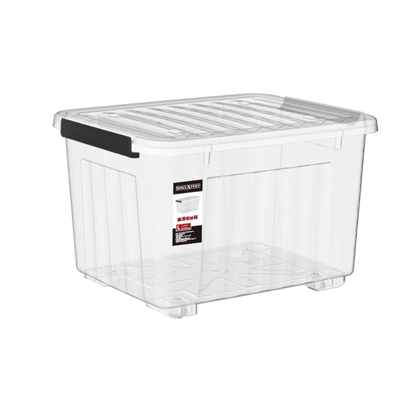 Striped bedside bedroom Wardrobe storage box transparent tidelle box…
