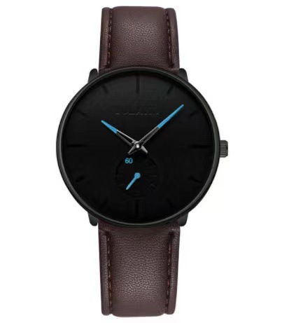 Transfronterizo nuevo reloj de cuarzo de malla de cuarzo para hombres ultrafinos populares reloj Delgado simple reloj de moda para hombres populares