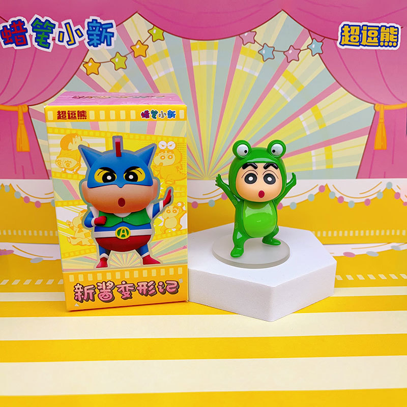 本物のクレヨンしんちゃんアニメトレンディなデスクトップ車の装飾品オフィスかわいいホーム漫画装飾ブラインドボックス|undefined