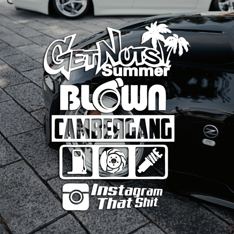 Tide brand JDM rear windshield side window body personality suitable for Volkswagen Audi Fit modified car sticker EAT Tide brand JDM rear windshield side window body personality suitable for Volkswagen Audi Fit modified car sticker EAT