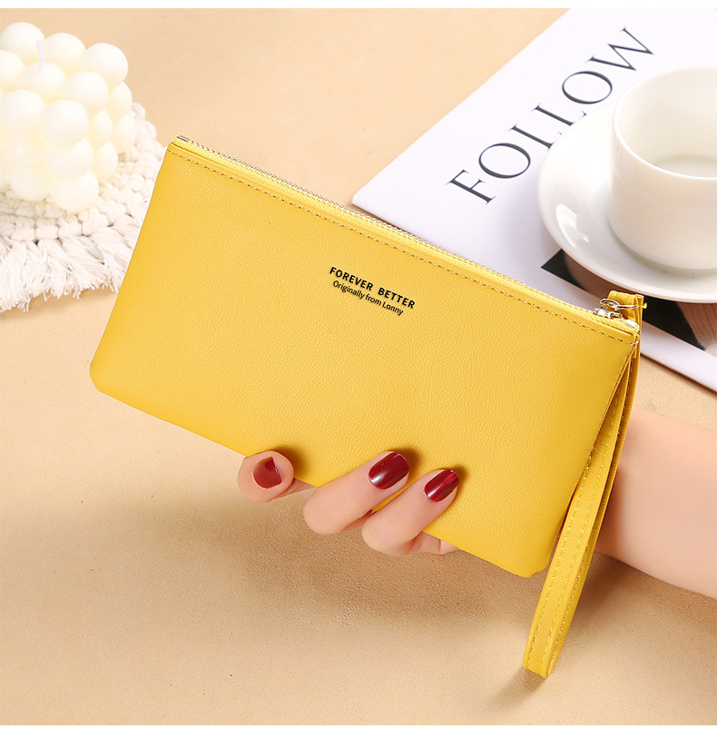 Women's Solid Color Pu Leather Zipper Wallets display picture 14
