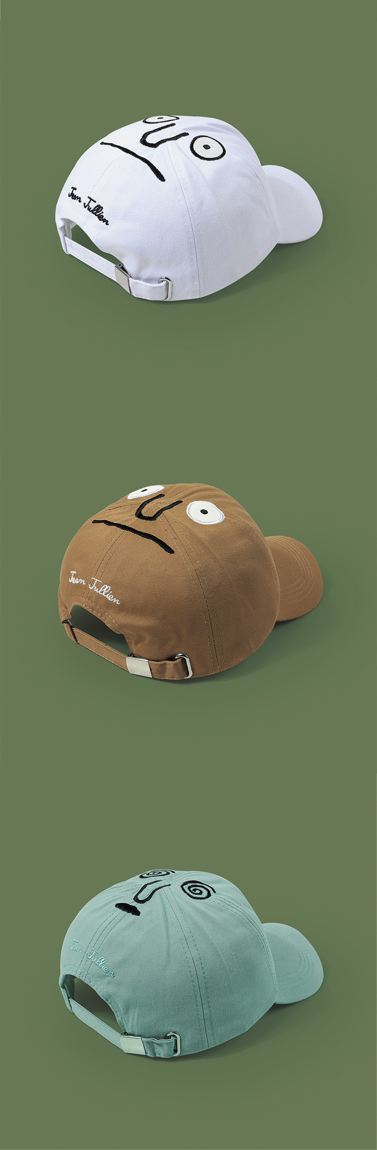 Gorra De Béisbol De Expresión Facial De Dibujos Animados display picture 8