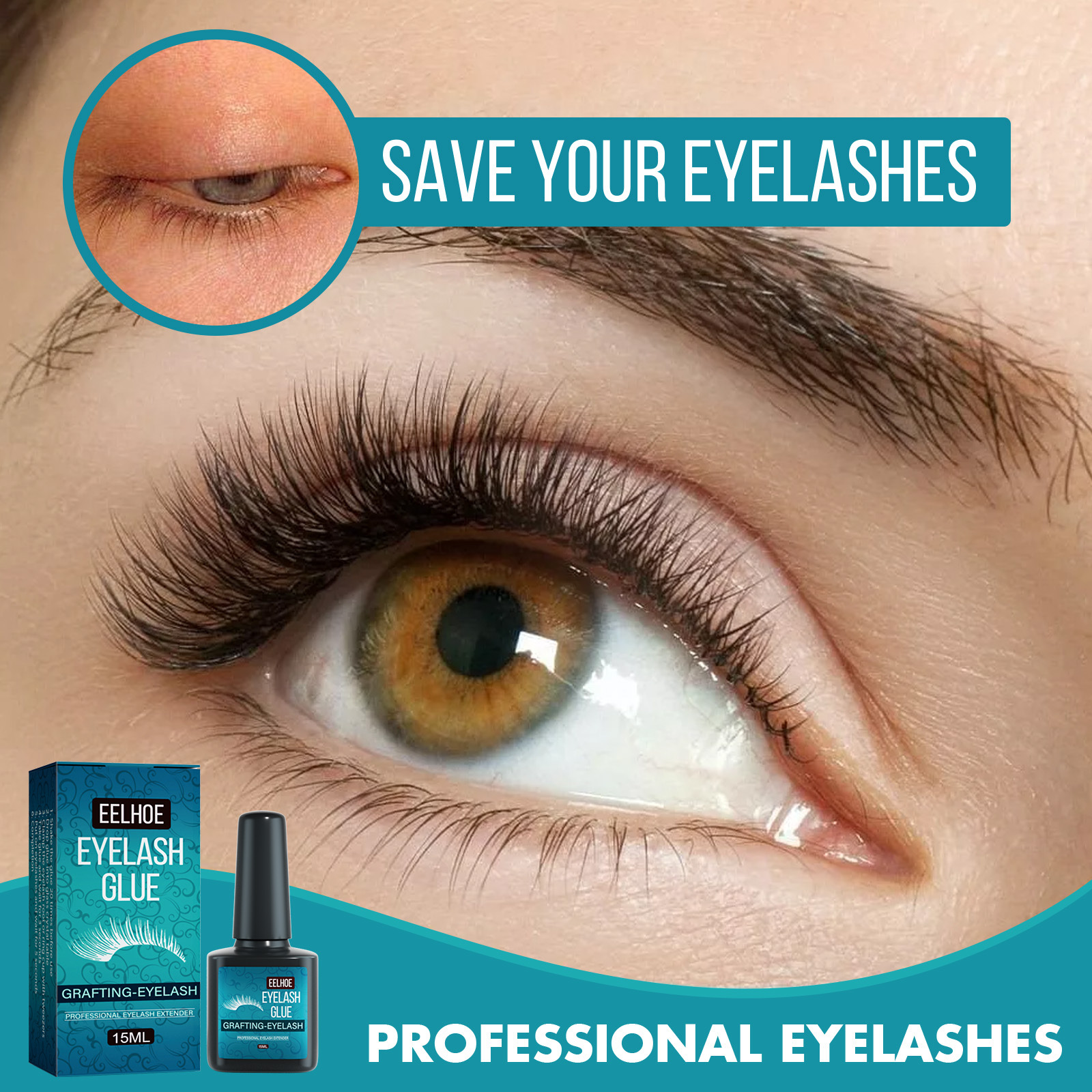 EELHOE-varttaminen hellävarainen, vähäherkkä, nopeasti kuivuva, vedenpitävä, ei jälkiä ja kaunis meikkisilmä_voghion.com