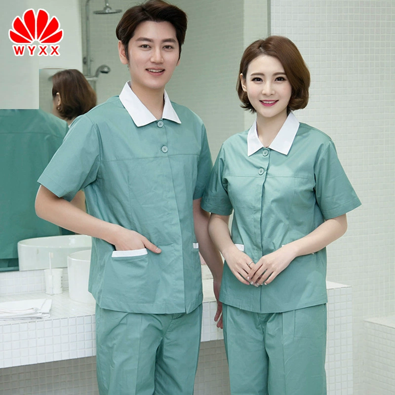 Чистка одежды с длинным рукавом костюм озеленение рабочая одежда жилой недвижимости больницы медсестра уборка тетя ПА Униформа Новый