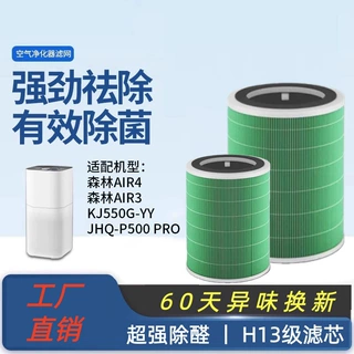 适配美的空气净化器森林Air3/4滤芯P500/KJ500G-F11L1滤网FC-50F1