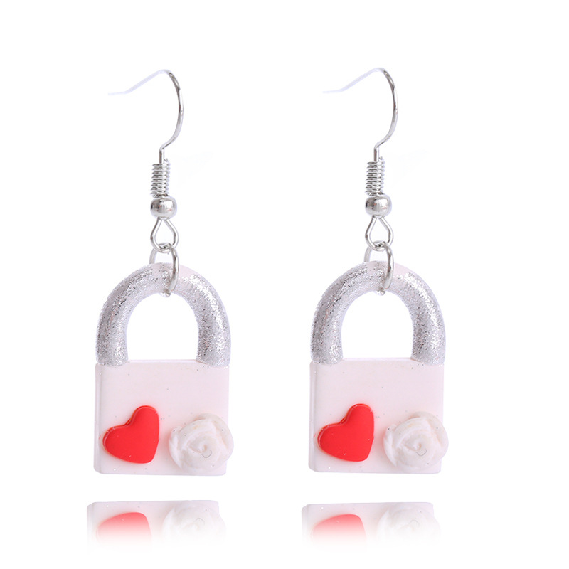 1 Pair Sweet Heart Shape Soft Clay Plating Women's Drop Earrings display picture 17