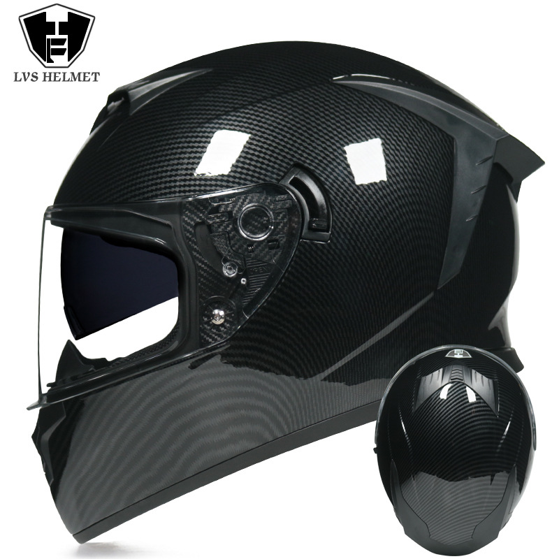 Casco de coche eléctrico LVS para hombres y mujeres de verano casco completo casco colorido personalidad fresco casco de carreras verano