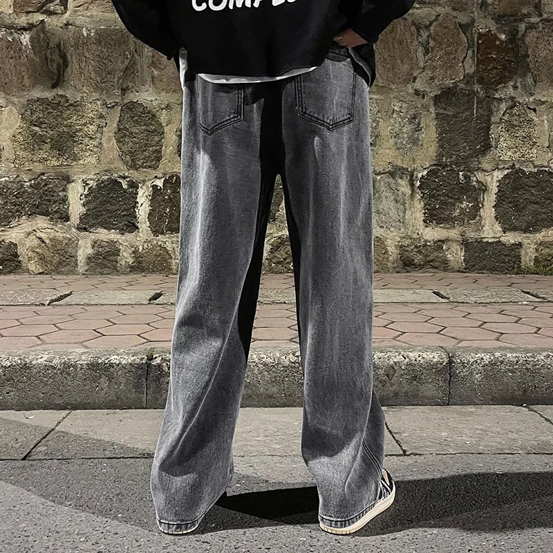 Men's Clothing Men's Retro Style Loose Straight Leg Casual Jeans Trendy Style Summer For Formal & Casual For Men_mkmklike.com