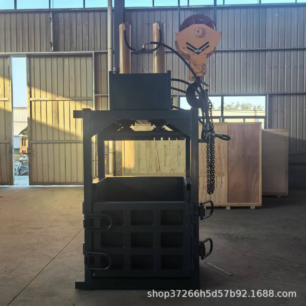 立式液压打包机 稻草海绵薄膜塑料瓶易拉罐纸箱服装压缩打包机