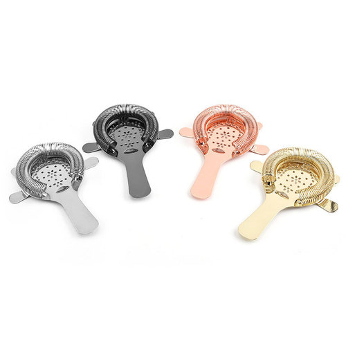 Stainless steel flower ice filter ice separator cocktail shaker coffee milk tea ice blocking bar tool