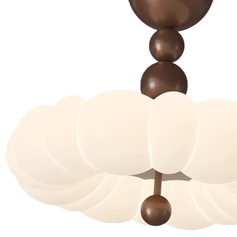 Lámpara de techo de dormitorio de estilo crema francés