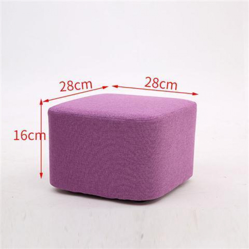 연보라색 높이 16cm 사각 스툴 - 장인 정신으로 엄선