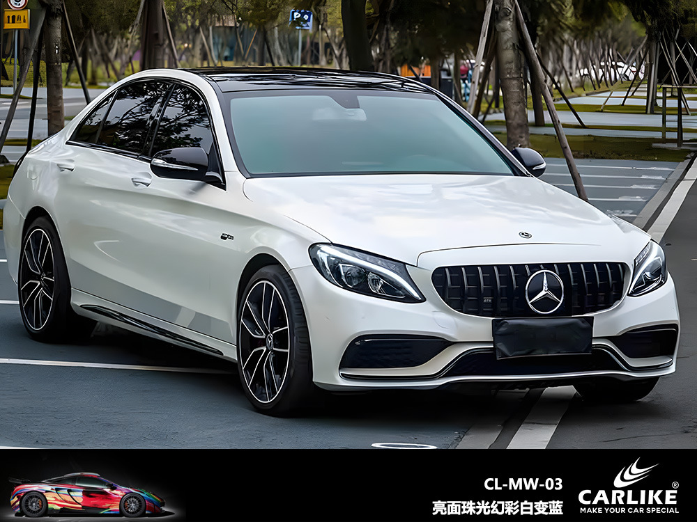 Carlake perla color mágico color blanco cambiante color de coche cambiante película brillante superficie blanca mágica color perla película blanca a azul cuerpo película