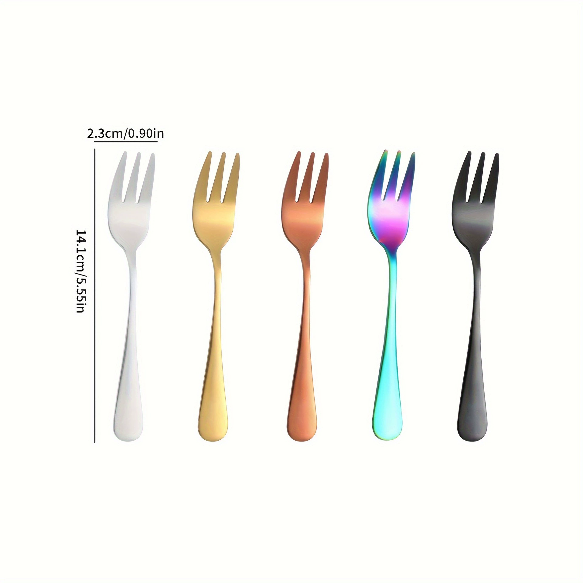 Фруктовая вилка для десерта из нержавеющей стали, для импорта