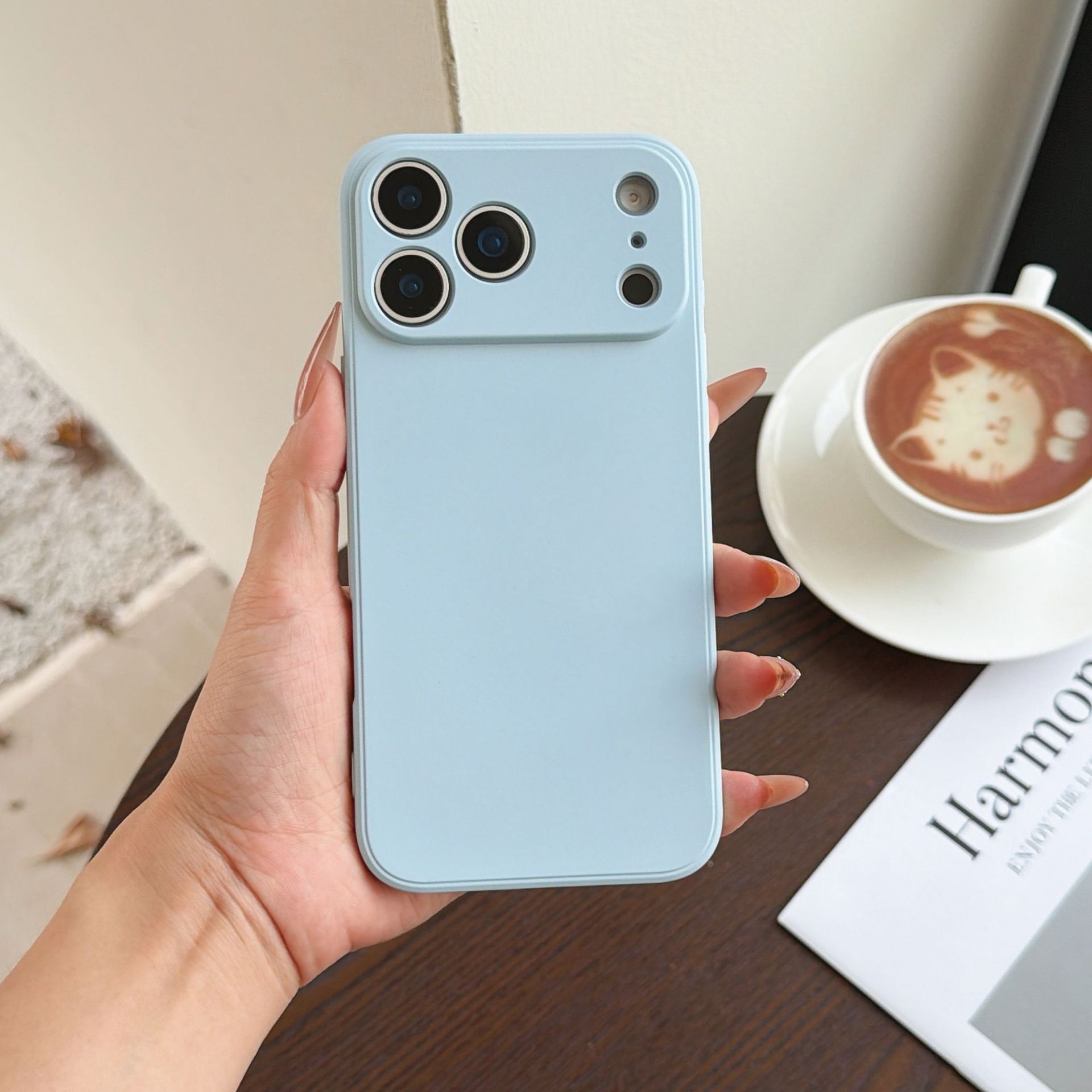 Funda Protectora de Silicona Líquida para iPhone 17Pro 15Pro 13 Anti-caída