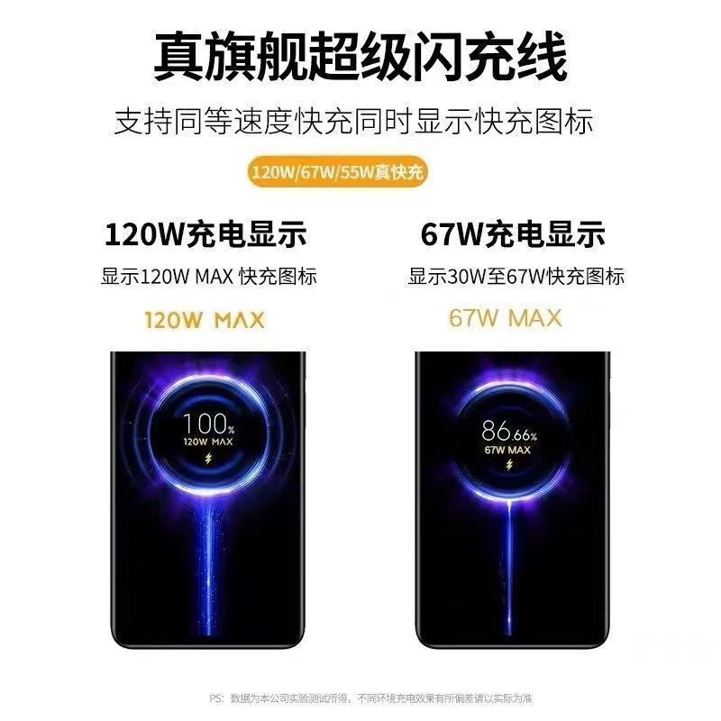 适用小米红米手机充电器120W超级闪充金标快充头67瓦小数点金标线|undefined