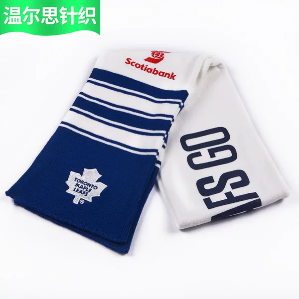 Werners Knitted Scarf Manufacturer Customized Acrylic Jacquard Football World Cup Fan Scarf Tassel Export Scarf