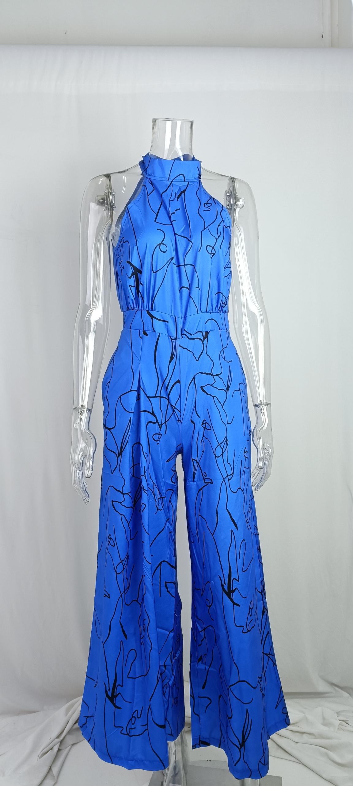 Women's Fashion Geometric Polyester Printing Jumpsuits display picture 5