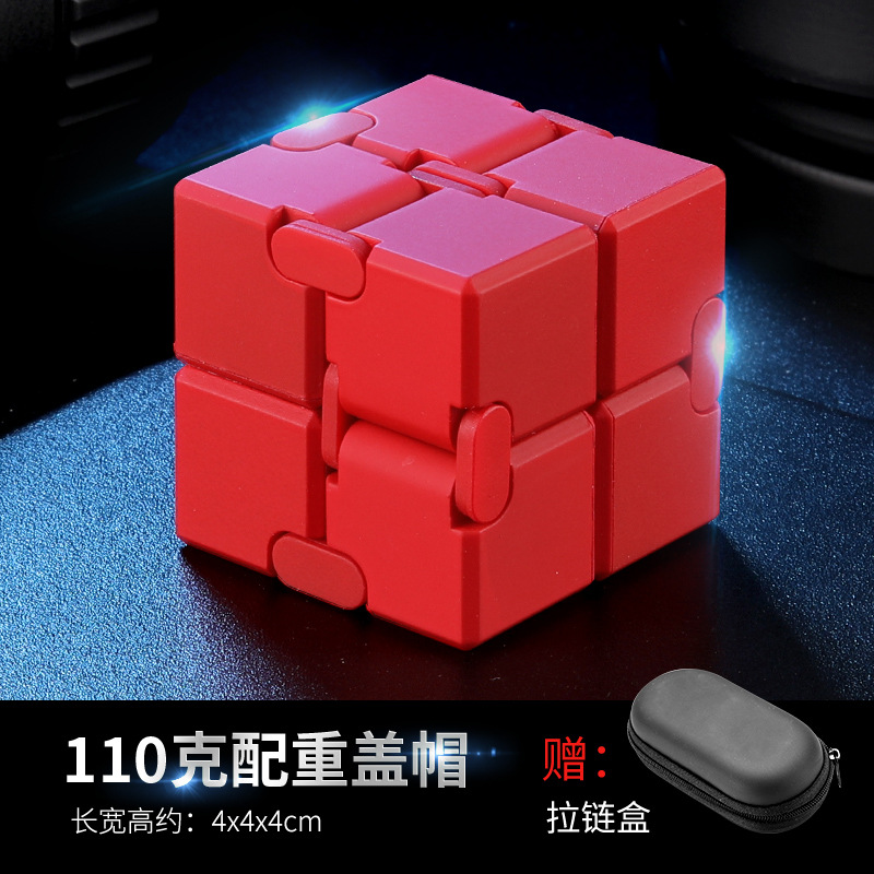 Diversión Rubik 's curious gadget negro tecnología creativa avanzada aburrido juguete descompressivo llavero descompressivo