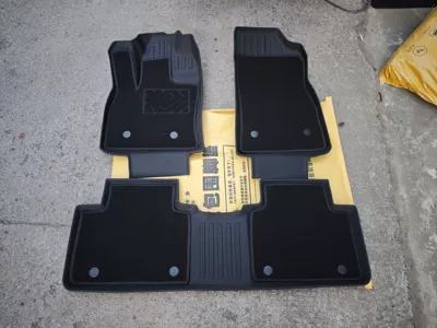 TPE car floor mats, available in various models, are odorless, thickened, wear-resistant, waterproof, and non-slip. This is a set of car floor mats designed for specific vehicle models (Universal Foot Pad) - five-seater-double-layer-tpe-floor-mats-wear-resistant-king-size-mattress