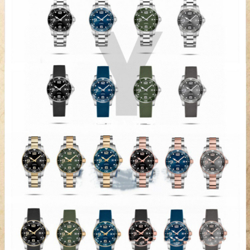 Langjia ZF Conkas Buceo Reloj transfronterizo Reloj mecánico no automático Reloj de hombre impermeable luminoso de cerámica empresarial