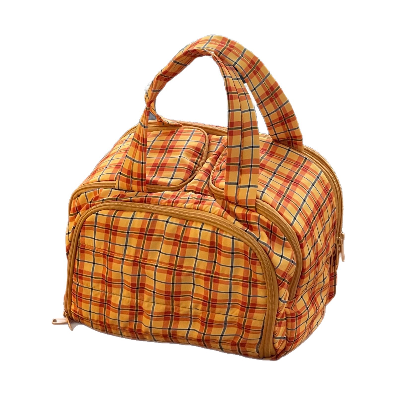 Bolsa de maquillaje multicadrícula para mujeres 2025, nueva bolsa de almacenamiento portátil de gran capacidad, bolsa de lavado de viaje